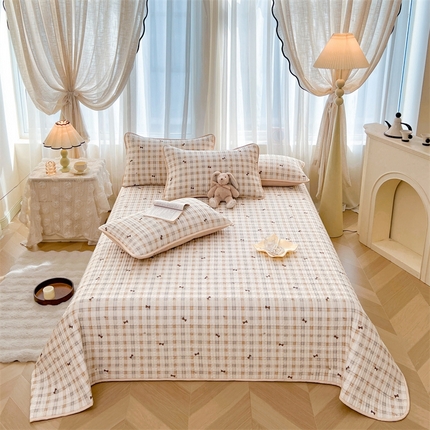 恒爱 2025新款全棉印花单床盖 永结同心