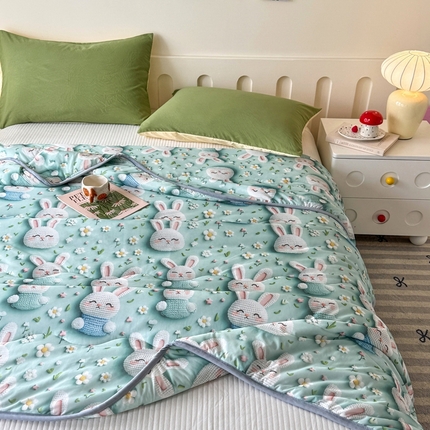 91家纺网 家纺一手货源 找家纺 （总）卡斯诺  2025新款5D立体印花凉感夏被（下载文件夹包含买家秀）