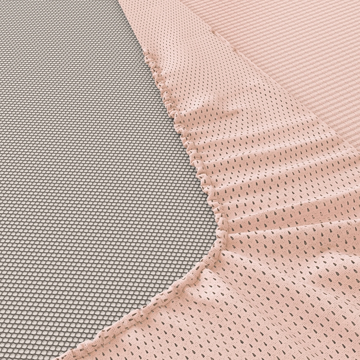 91家纺网 家纺一手货源 找家纺 2025新款云母冰川凉席床笠 云母冰川-粉（床笠）