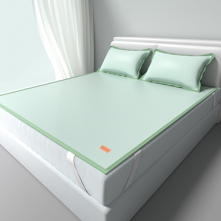 91家纺网 家纺一手货源 找家纺 （总）简一 2025新款经典皮革标凉感冰丝席