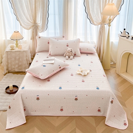 恒爱 2025新款全棉印花单床盖 公主兔-浅咖