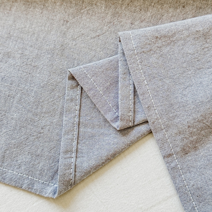 91家纺网 家纺一手货源 找家纺 2025新款全棉色织水洗棉床单床笠 青灰 床单款