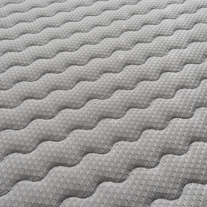 91家纺网 家纺一手货源 找家纺 苏赫床垫 2025新款A类针织提花床垫 波浪-灰