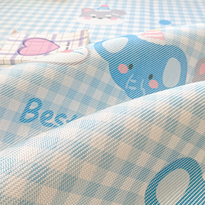 91家纺网 家纺一手货源 找家纺 慕澄家纺 2025新款小清新印花真冰藤系列凉席床席款 床席-趣乐园