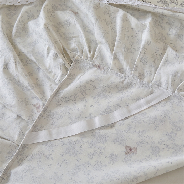 91家纺网 家纺一手货源 找家纺 2025新款韩版全棉公主风床裙单品 奥罗拉