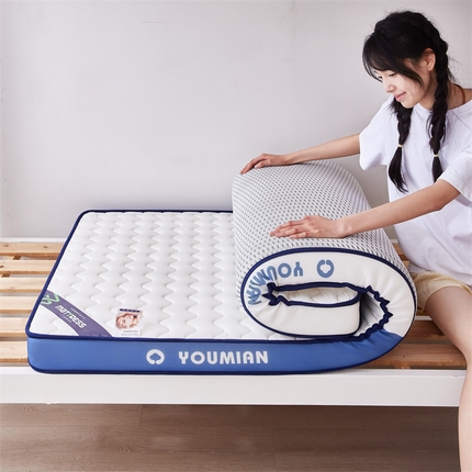 91家纺网 家纺一手货源 找家纺 （总）优承佳生活馆（床垫） 2025新款字母牛奶丝双边乳胶床垫-学生款