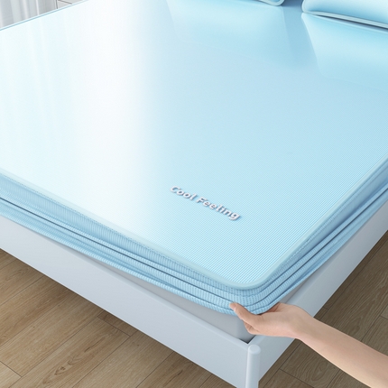 2025新款云母冰川凉席床笠 云母冰川-蓝（床笠）