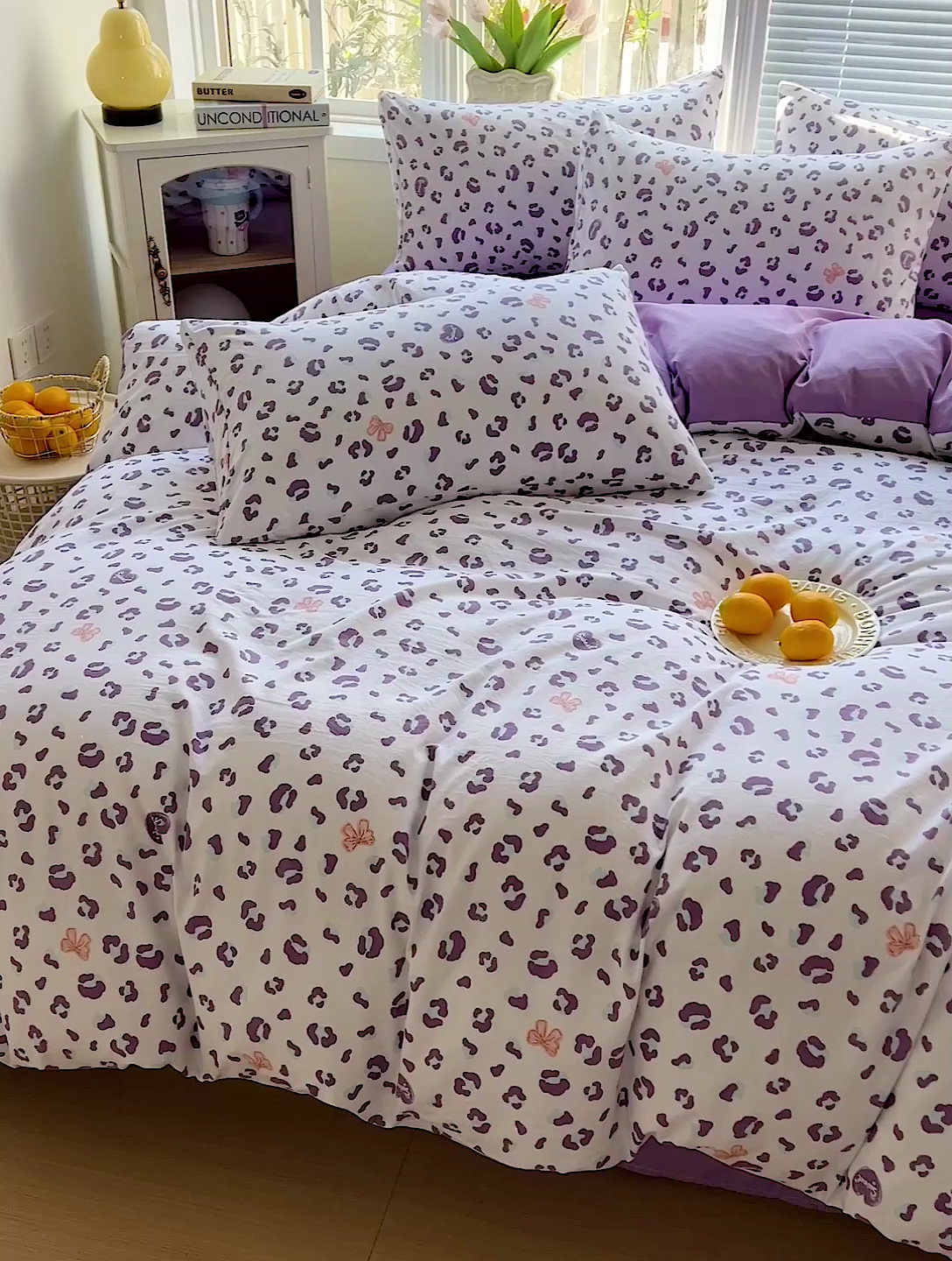 91家纺网 家纺一手货源 找家纺 2025新款水洗云朵糯糯棉简约风ins风小碎花被套床单款床笠款三四件套 么么哒