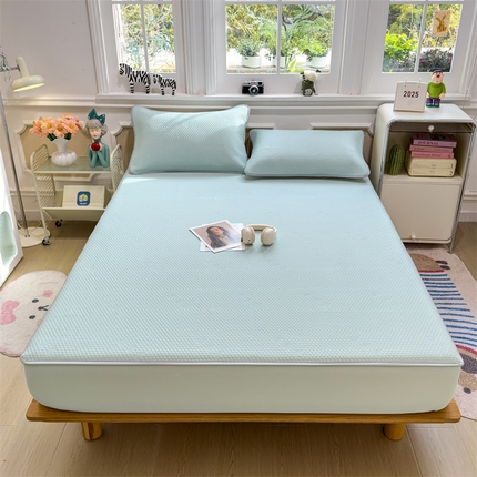 兄弟坊 2025新款凉感冰豆豆凉席床笠床护垫学生床笠 凉豆豆床笠-浅绿
