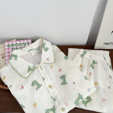 91家纺网 家纺一手货源 找家纺 （总）纽约生活 2025新款儿童小翻领短袖长裤