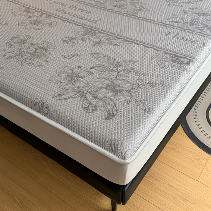 91家纺网 家纺一手货源 找家纺 2025新款凉感冰豆豆凉席床笠凉席席子-花之恋系列凉豆豆床笠花之恋系列 花之恋 灰色