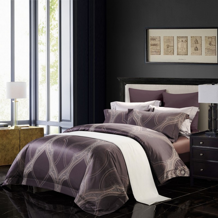 91家纺网 家纺一手货源 找家纺 （总）赫本真丝馆（珍丝纺） 2025新款100支色织棉大提花四件套