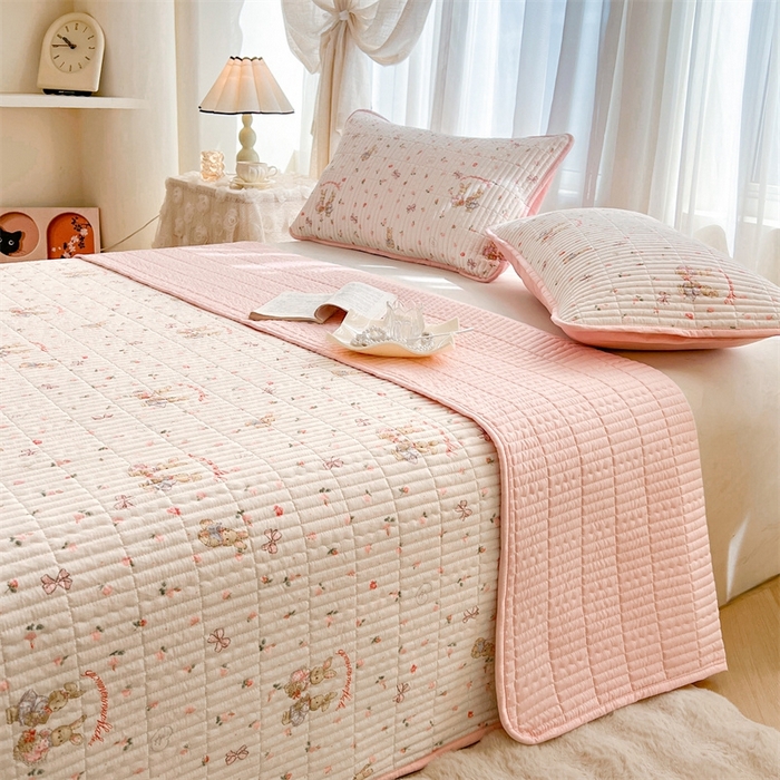 91家纺网 家纺一手货源 找家纺 （总）恒爱 2025新款全棉印花单床盖