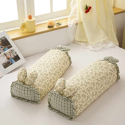 91家纺网 家纺一手货源 找家纺 （总）织布人 2025新款荞麦枕直播爆款全棉双层纱兔子枕全荞麦壳枕头夏季透气枕