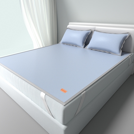 91家纺网 家纺一手货源 找家纺 （总）简一 2025新款经典皮革标凉感冰丝席