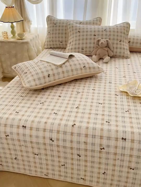 91家纺网 家纺一手货源 找家纺 恒爱 2025新款全棉印花单床盖 永结同心