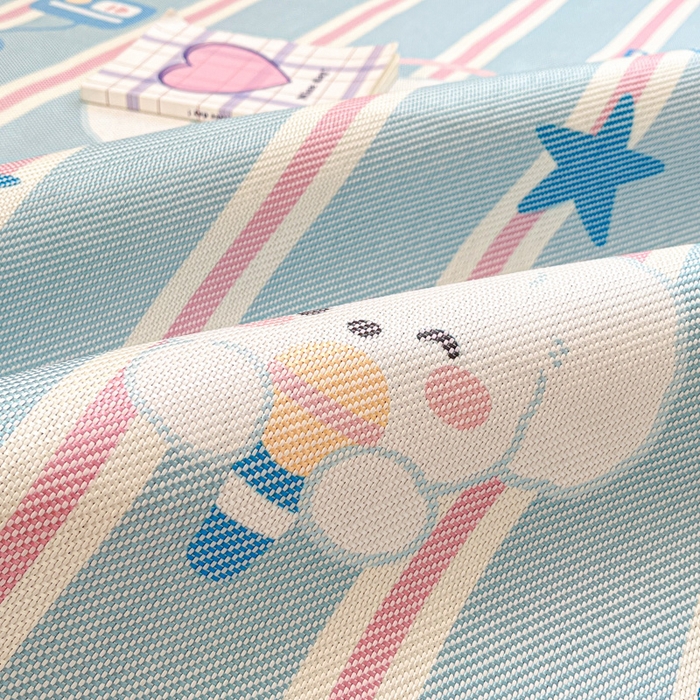 91家纺网 家纺一手货源 找家纺 慕澄家纺 2025新款小清新印花真冰藤系列凉席床席款 床席-元气崽崽