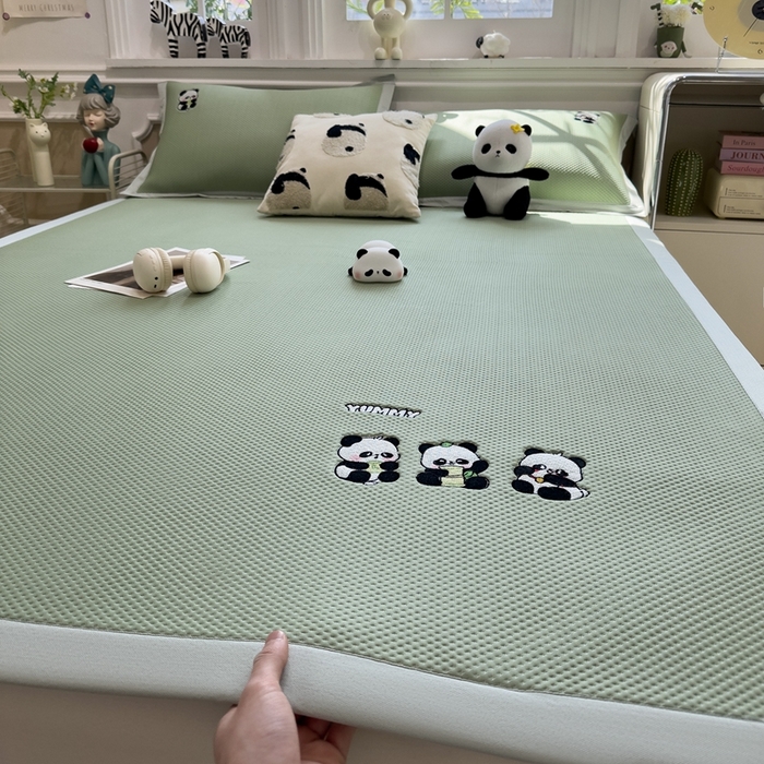 91家纺网 家纺一手货源 找家纺 （总）席世家2025新款满天星绣花豆豆席