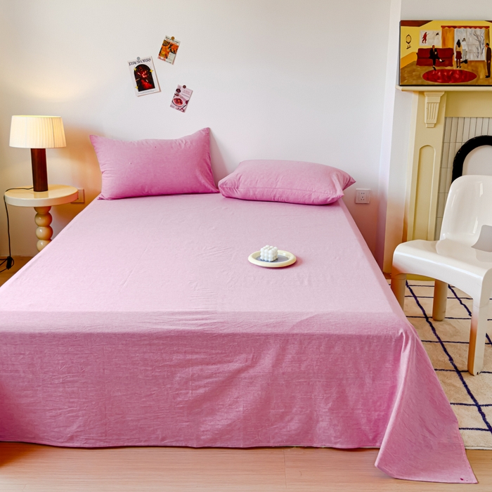 91家纺网 家纺一手货源 找家纺 （总）2025新款全棉色织水洗棉床单床笠