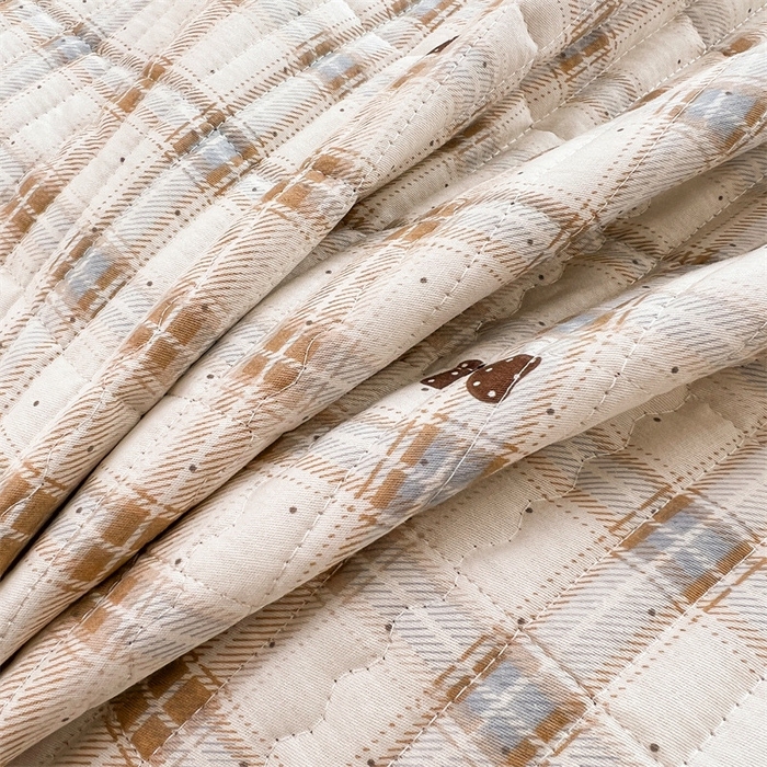 91家纺网 家纺一手货源 找家纺 恒爱 2025新款全棉印花单床盖 永结同心