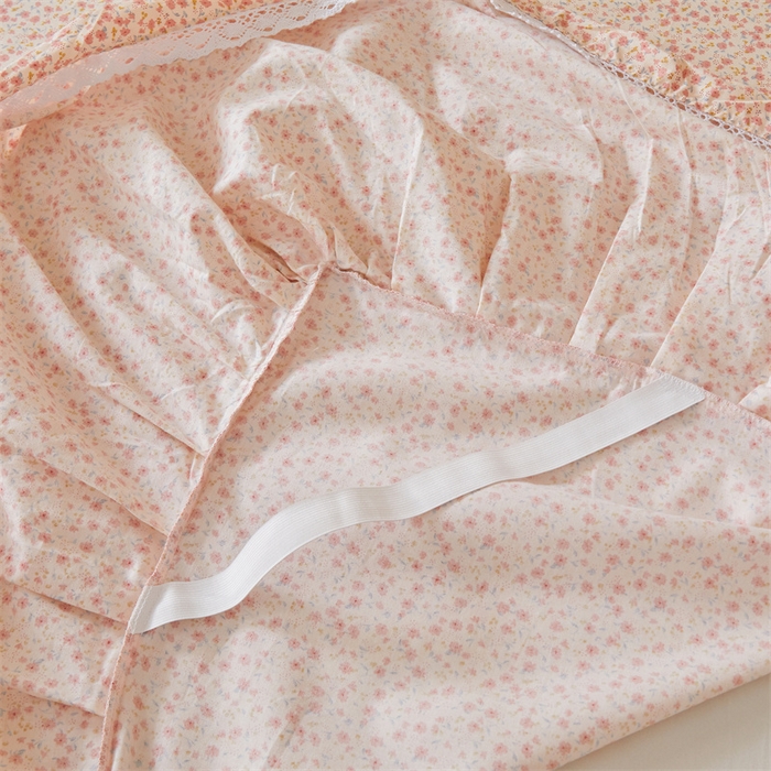 91家纺网 家纺一手货源 找家纺 2025新款韩版全棉公主风床裙单品 美娜