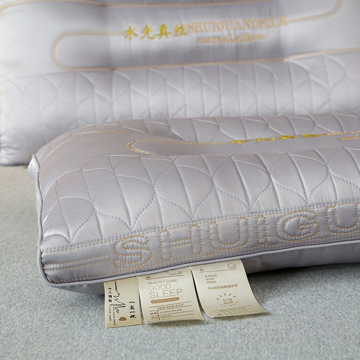 91家纺网 家纺一手货源 找家纺 爱来伊家纺 2025新款莫代尔水光真丝乳胶枕芯 莫代尔水光真丝-灰色