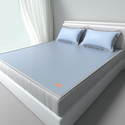 91家纺网 家纺一手货源 找家纺 （总）简一 2025新款经典皮革标凉感冰丝席