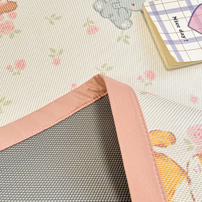 91家纺网 家纺一手货源 找家纺 （总）慕澄家纺 2025新款小清新印花真冰藤系列凉席床席款