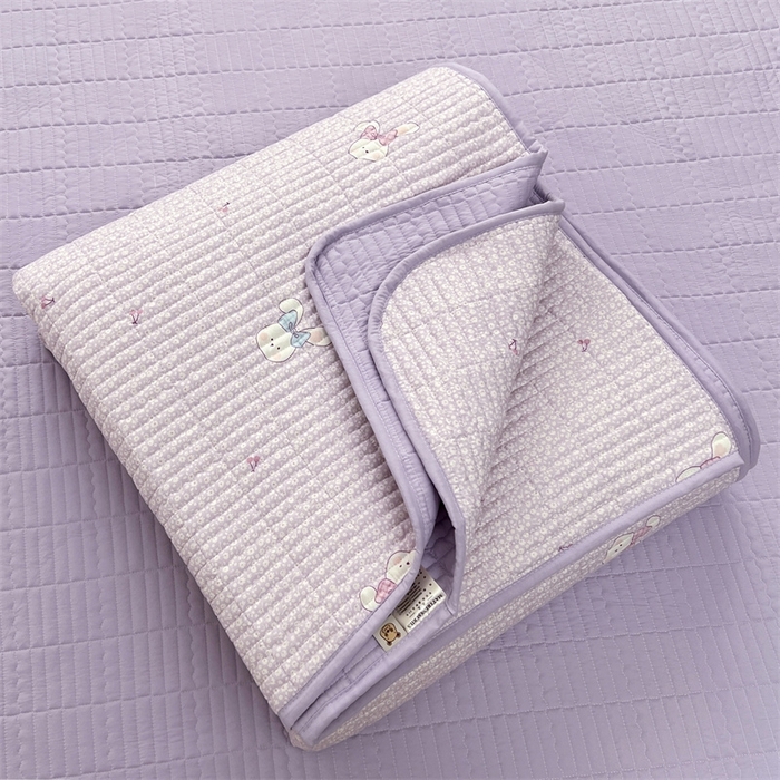 91家纺网 家纺一手货源 找家纺 恒爱 2025新款全棉印花单床盖 童年