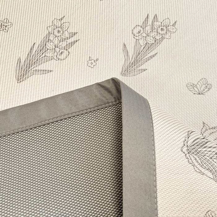 91家纺网 家纺一手货源 找家纺 慕澄家纺 2025新款小清新印花真冰藤系列凉席床席款 床席-花儿小兔