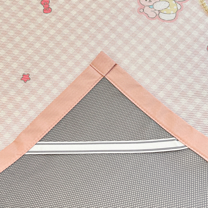 91家纺网 家纺一手货源 找家纺 慕澄家纺 2025新款小清新印花真冰藤系列凉席床席款 床席-粉格猫咪