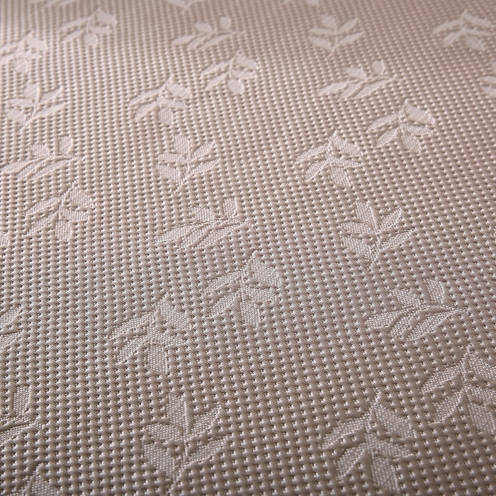 91家纺网 家纺一手货源 找家纺 法莱妮 2025夏季新款A类真凉感丝提花加厚三明治冰豆豆凉席-叶韵系列  叶韵-浅灰