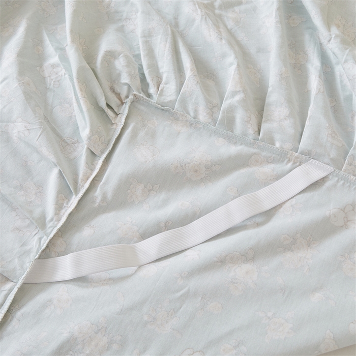 91家纺网 家纺一手货源 找家纺 2025新款韩版全棉公主风床裙单品 贝丽花都