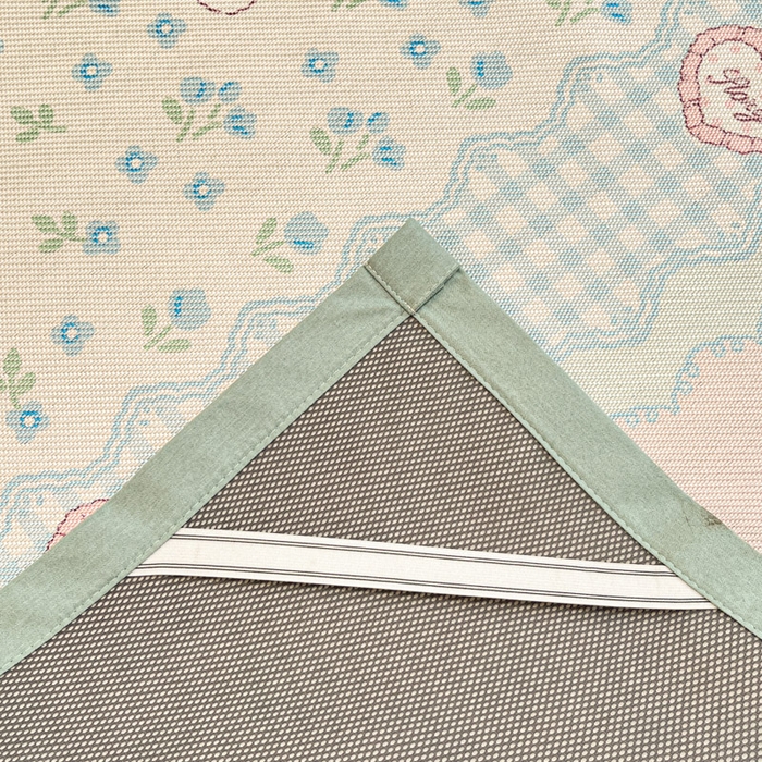 91家纺网 家纺一手货源 找家纺 慕澄家纺 2025新款小清新印花真冰藤系列凉席床席款 床席-蓝系宠儿