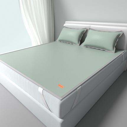 91家纺网 家纺一手货源 找家纺 （总）简一 2025新款经典皮革标凉感冰丝席