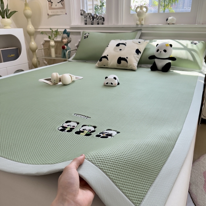 91家纺网 家纺一手货源 找家纺 （总）席世家2025新款满天星绣花豆豆席