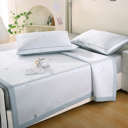 91家纺网 家纺一手货源 找家纺 （总）法莱妮2025新款卡通三明治冰豆豆凉席