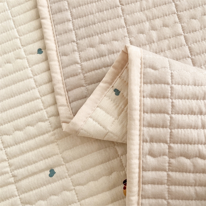 91家纺网 家纺一手货源 找家纺 恒爱 2025新款全棉印花单床盖 牛仔狗狗