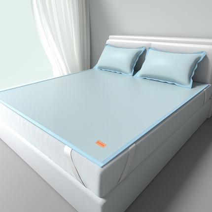 91家纺网 家纺一手货源 找家纺 （总）简一 2025新款经典皮革标凉感冰丝席