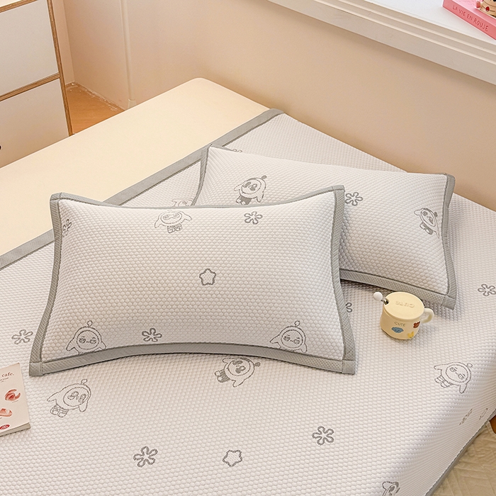 91家纺网 家纺一手货源 找家纺 金盛纺 2025新款冰豆豆单枕套 蛋仔派对