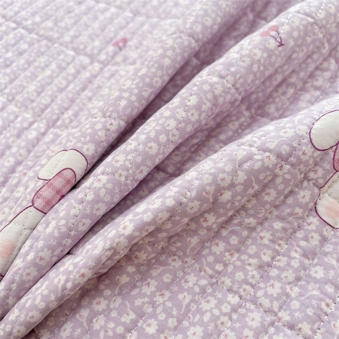 91家纺网 家纺一手货源 找家纺 恒爱 2025新款全棉印花单床盖 童年