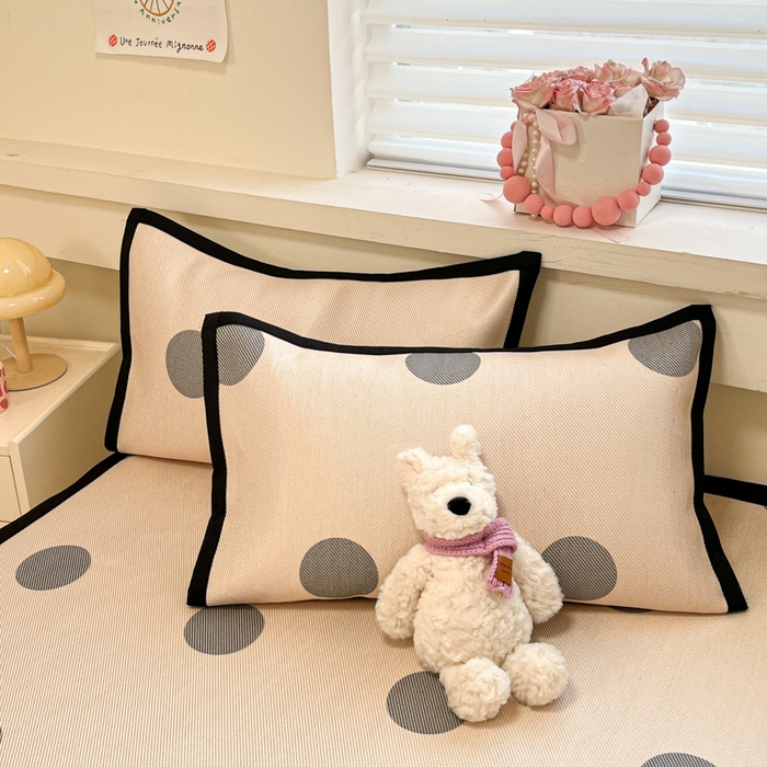 91家纺网 家纺一手货源 找家纺 慕澄家纺 2025新款小清新印花真冰藤系列凉席床席款 床席-圈圈