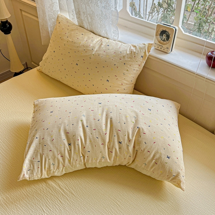 91家纺网 家纺一手货源 找家纺 （总）仟网汇 2025新款云感皱皱纱简单款四件套