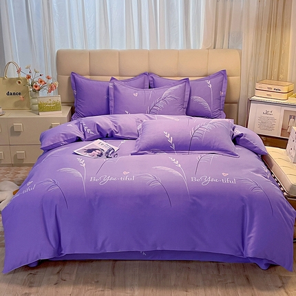 91家纺网 家纺一手货源 找家纺 （总）幸嘉轩 2025新款全棉秋冬加厚保暖喷气磨毛纯棉印花四件套