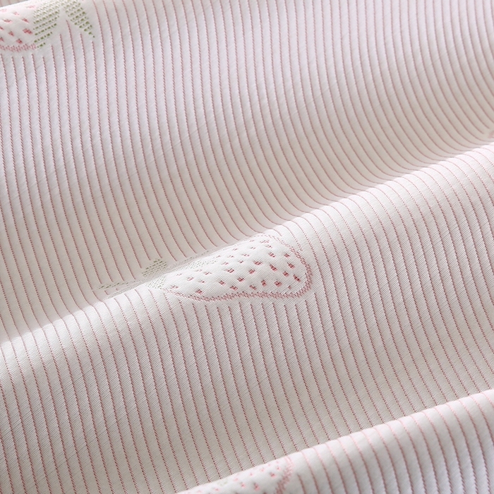 91家纺网 家纺一手货源 找家纺 法莱妮2025新款卡通三明治冰豆豆凉席 草莓-粉