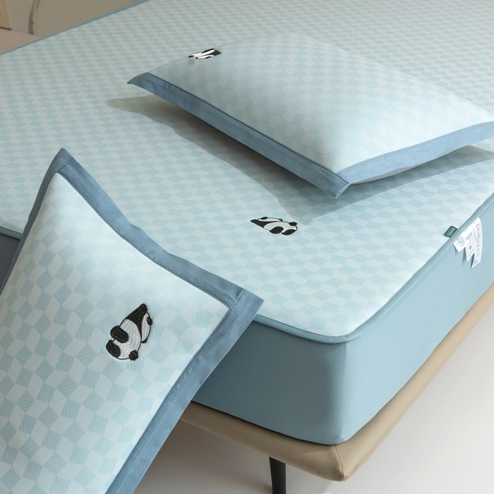 91家纺网 家纺一手货源 找家纺 （总）席世家  2025新款绣花凉感床笠（控价198 218）