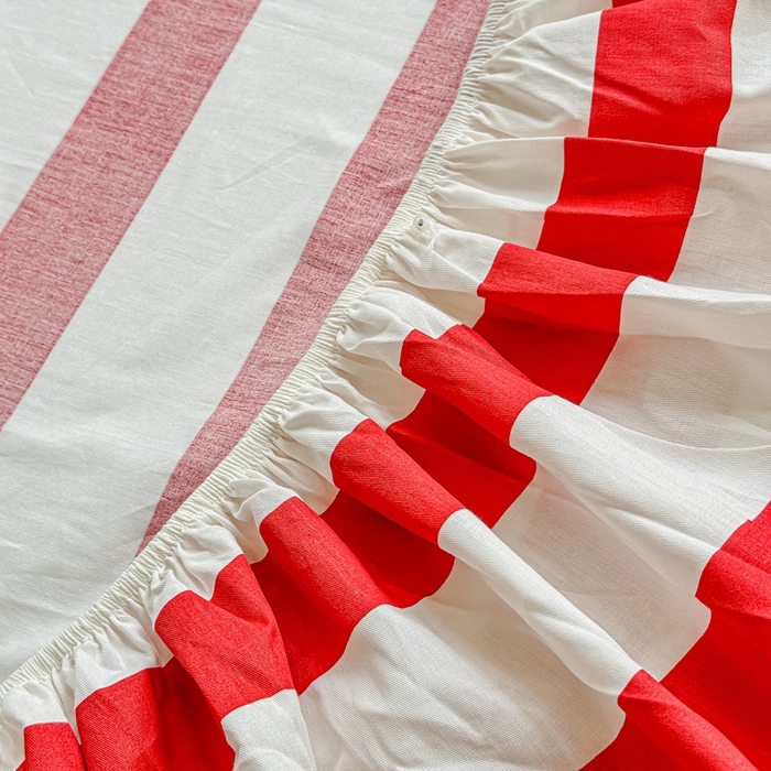 91家纺网 家纺一手货源 找家纺 2025新款全棉床单床笠 嘟嘟小象 床笠款