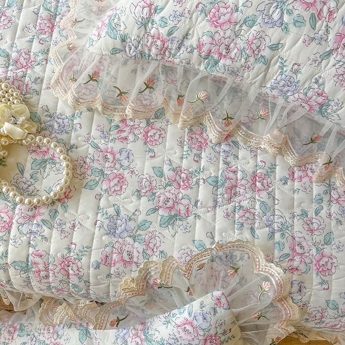 91家纺网 家纺一手货源 找家纺 网红馆 2025新款水洗棉印花床盖四件套 惠仁说