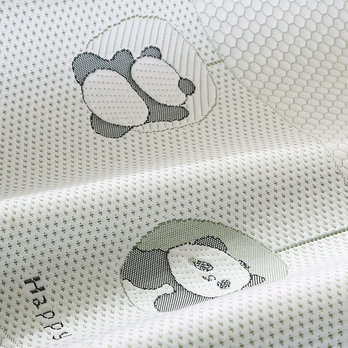 91家纺网 家纺一手货源 找家纺 法莱妮2025新款卡通三明治冰豆豆凉席 熊猫