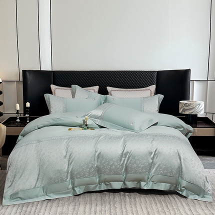 91家纺网 家纺一手货源 找家纺 （总）蒂爵 2025新款居家长绒棉提花四件套克里斯汀系列